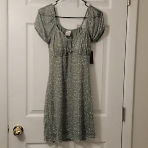 Light pea green dress